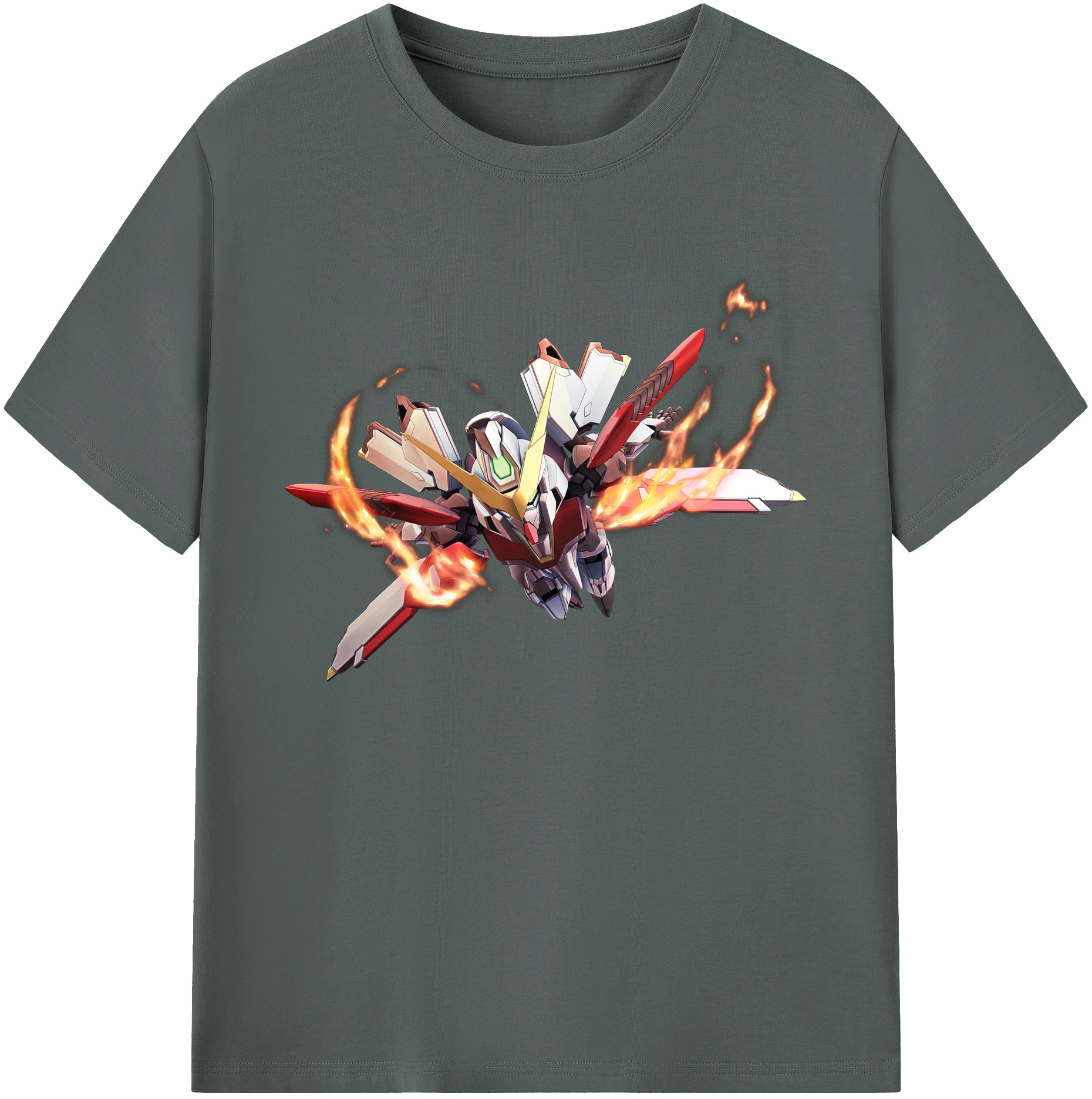 （画像用） 機動戦士ガンダム Mobile Suit Gundam 綿100％ メンズ半袖Tシャツ｜肌触りやわらか＆通気性